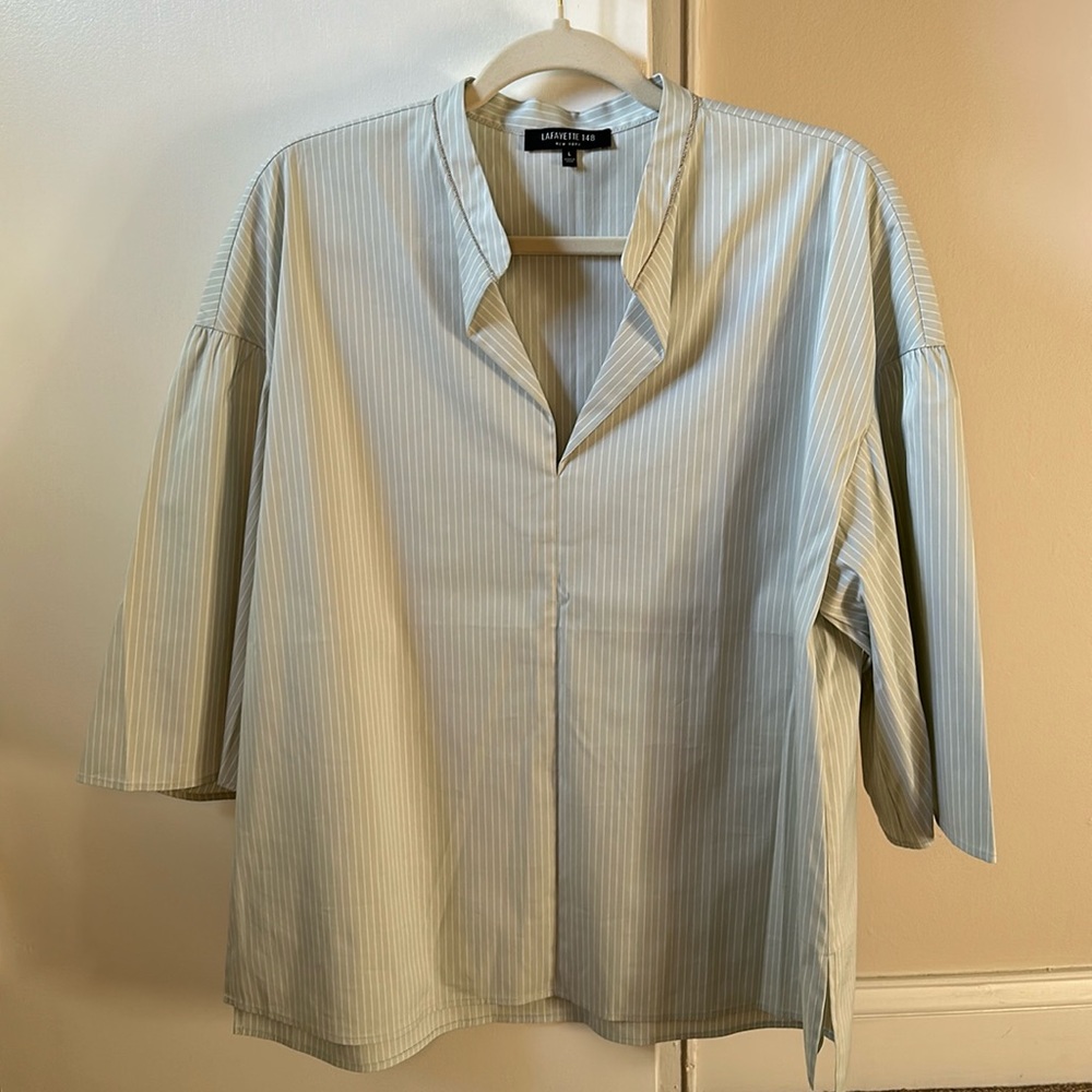 Brand New LAFAYETTE 148 blouse/shirt, Size L